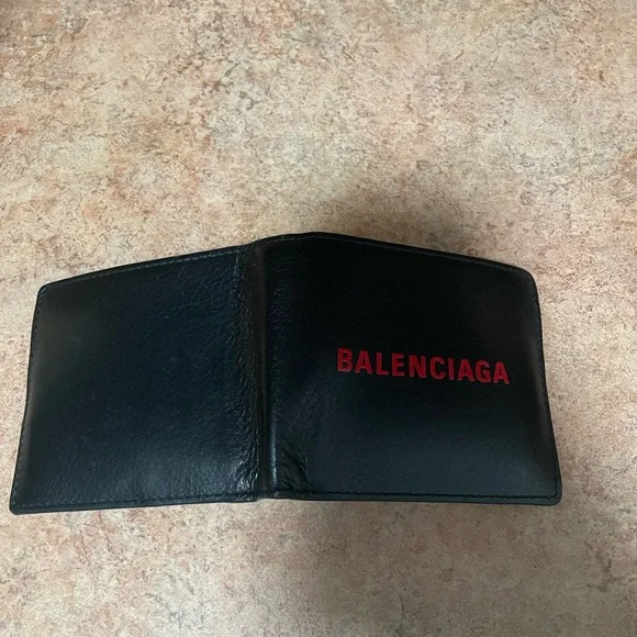 Balenciaga Leather Bi-Fold Wallet